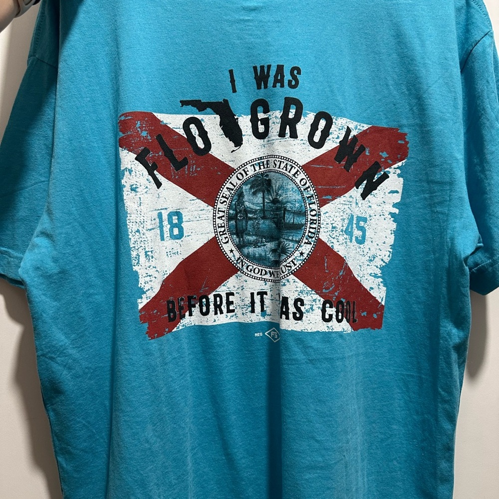 FloGrown Blue Graphic T-Shirt